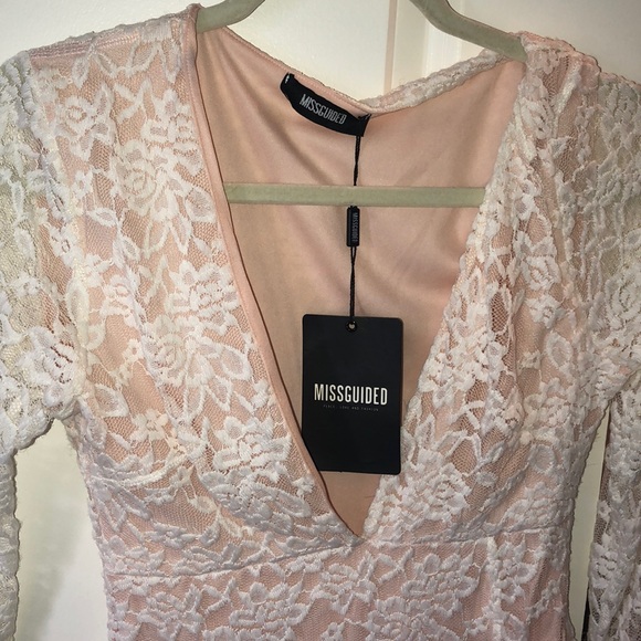 White Lace Midi Dress - Picture 3 of 8